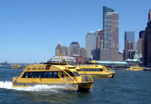 Water taxi at Hudson River Park