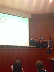 The students present their projects