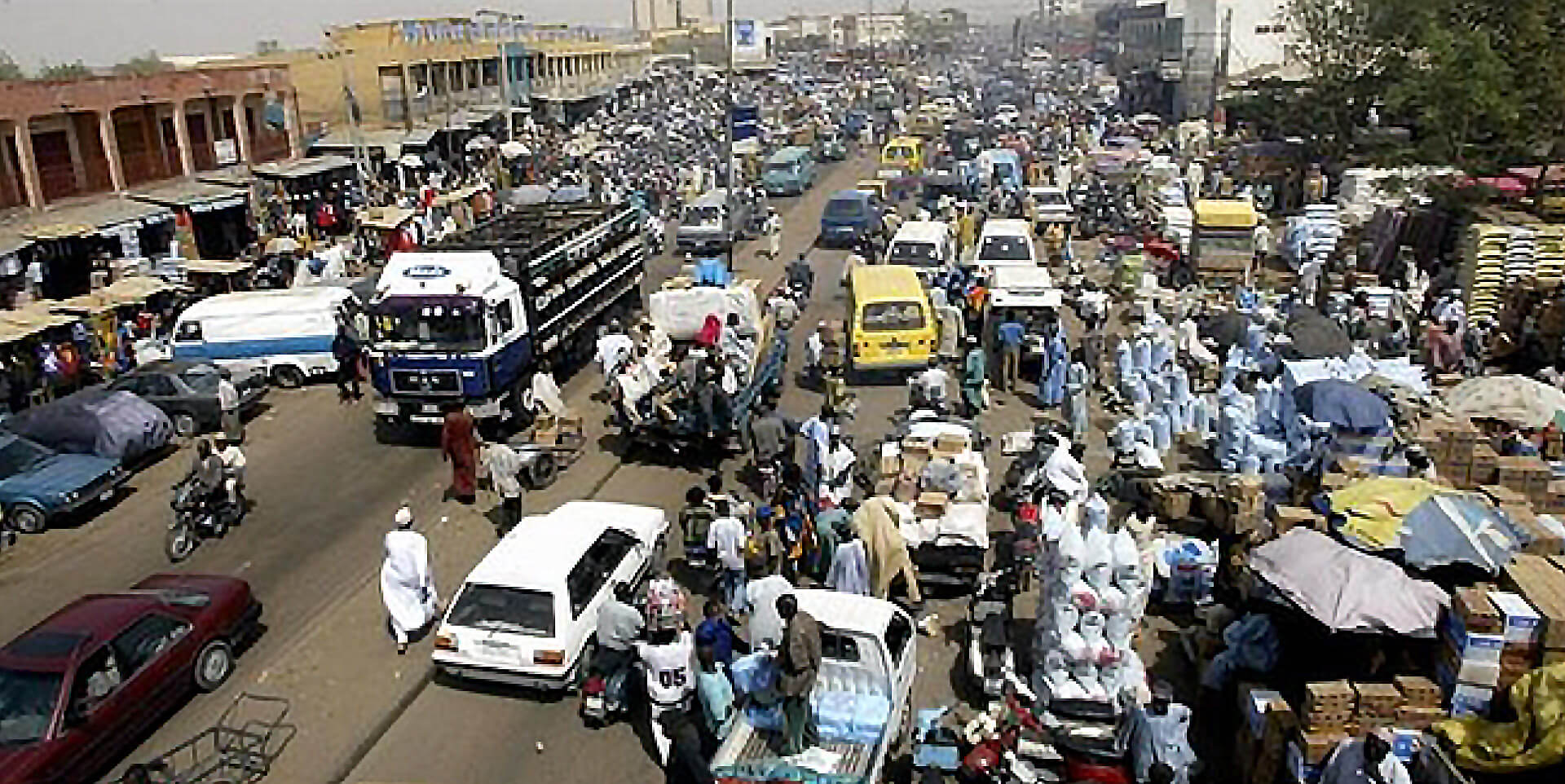 Typical urban environment In Kano, Nigeria