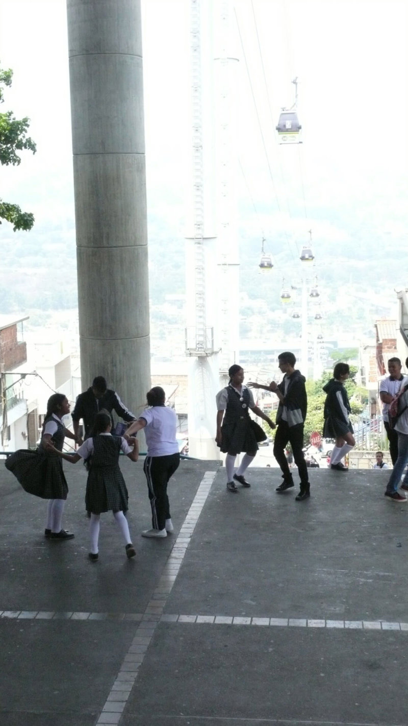MEDELLIN school kids dancing