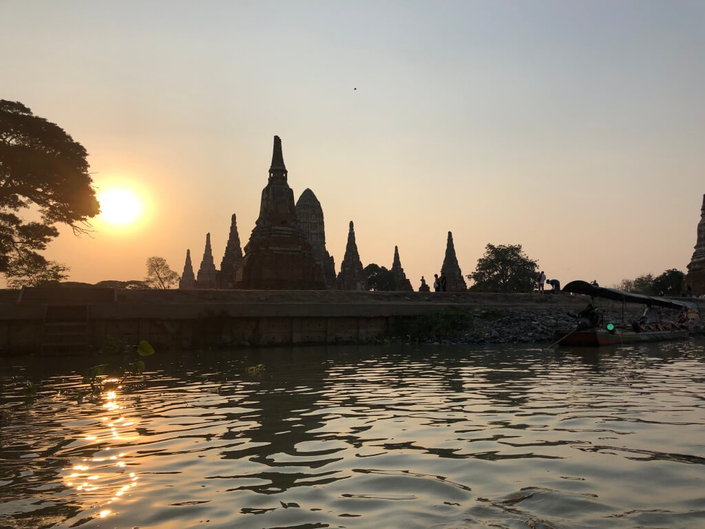 Ayutthaya at sunset