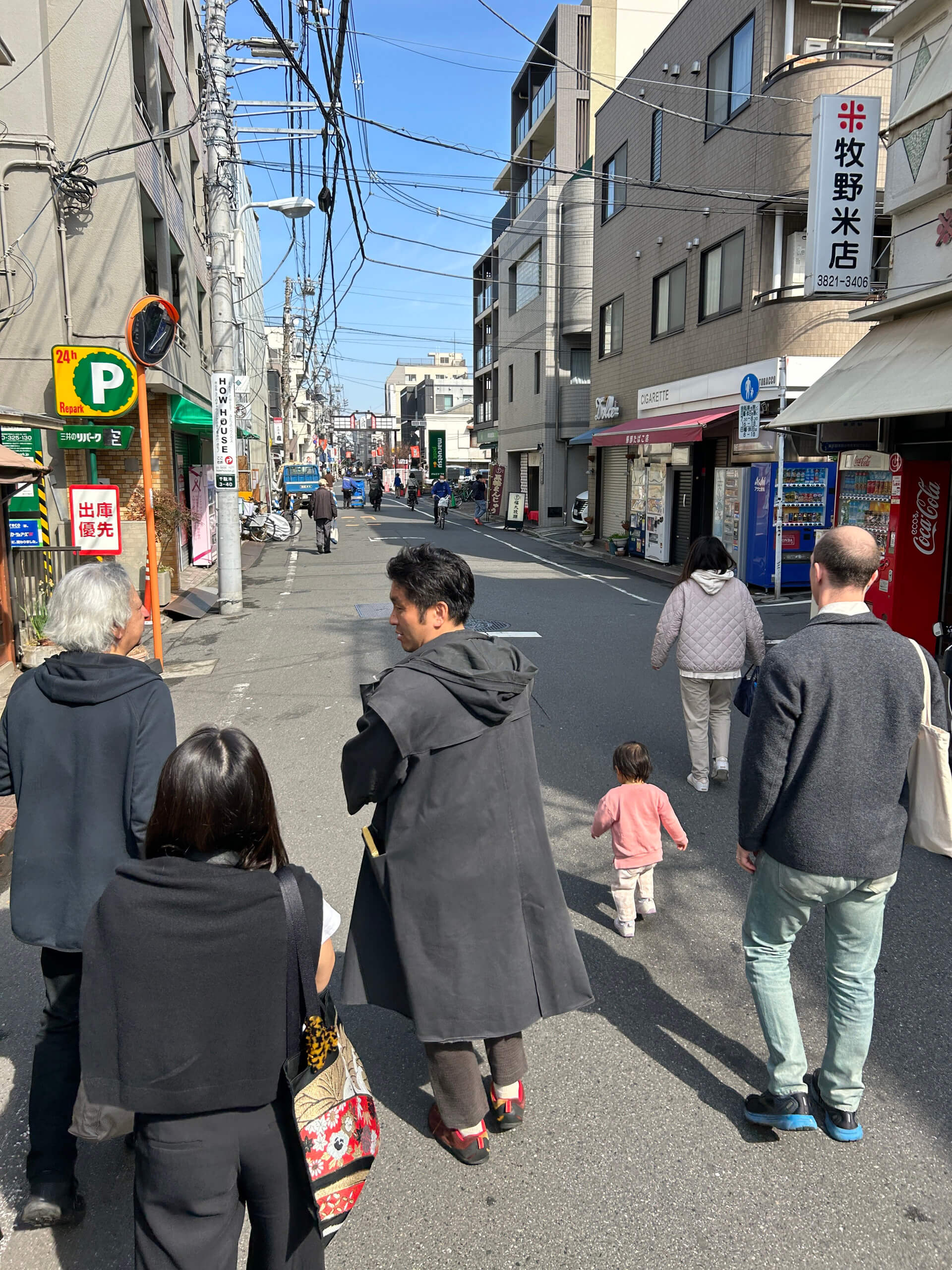 Miyazaki leads a walking tour of his projects