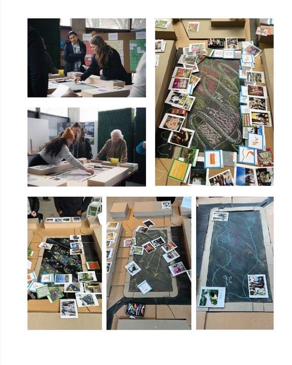 Montage of photos of outreach activities.