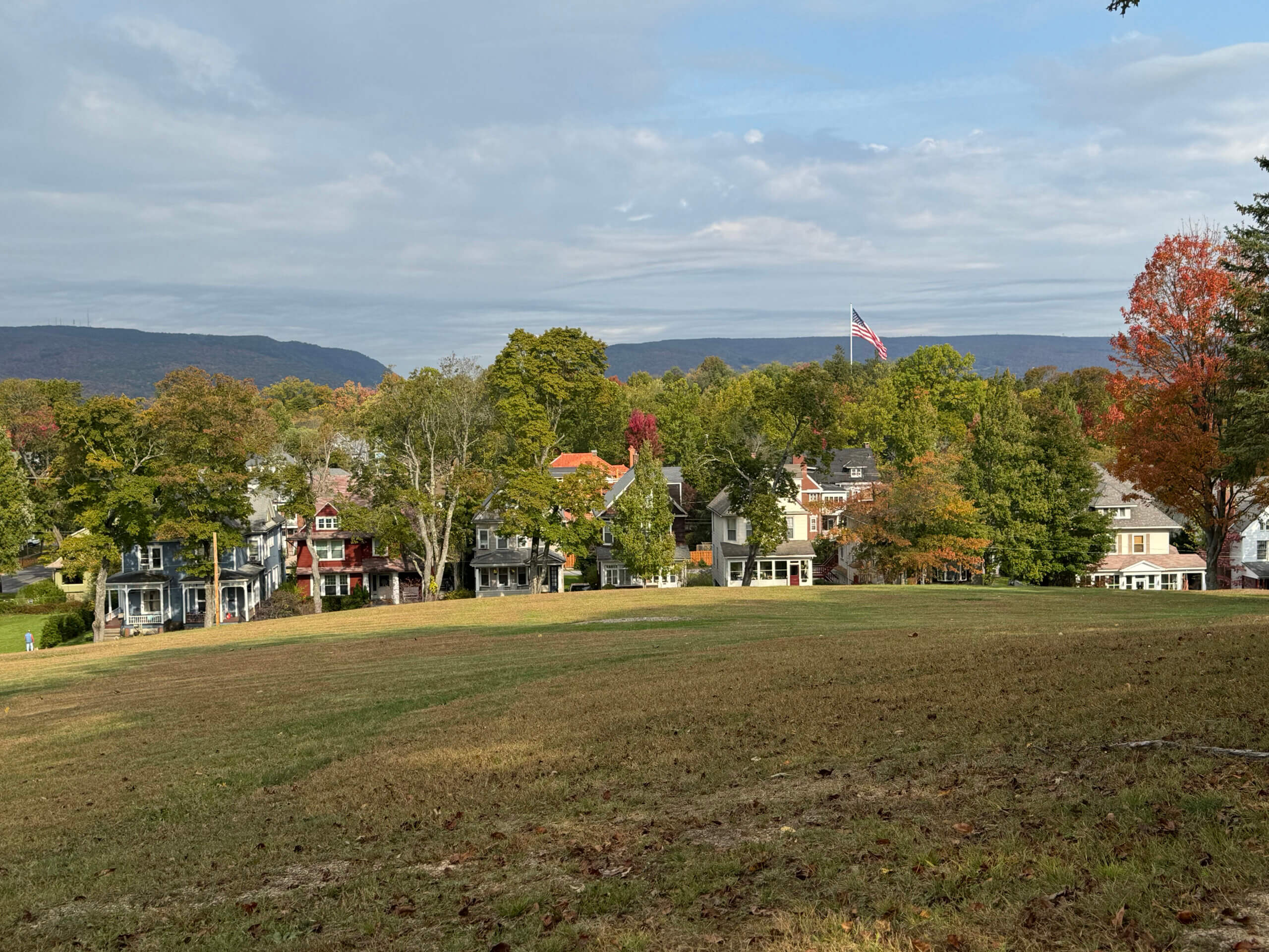 Hilltop in Johnstown showing single family houses on larger lots